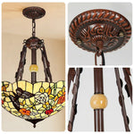 LIVARA Pendant Colorful Base, Durable Iron Handcrafted Shade, & E27 Copper Glass Lamp, Socket
