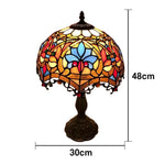 LIVARA Glass Handcrafted Base, - Coloured High-Temperature Glass, Vibrant Illumination Table & Resin/Aluminium Socket, Lamp E27