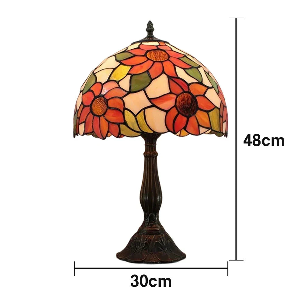 LIVARA Handcrafted Colourful Vibrant Table E27 - Socket, High-Temperature Glass, Base Glass for Lamp Illumination Resin/Aluminium