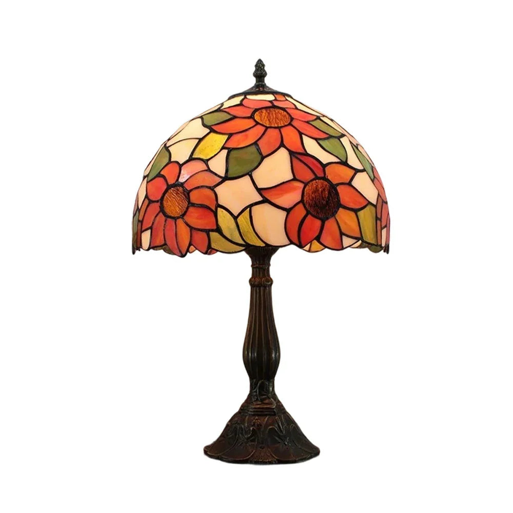 LIVARA Handcrafted Colourful Vibrant Table E27 - Socket, High-Temperature Glass, Base Glass for Lamp Illumination Resin/Aluminium