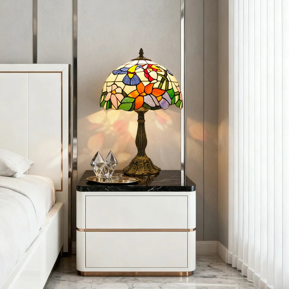 LIVARA Modern Resin/Aluminium Glass, Base, - Glass Socket, High-Temperature E27 Fired Handcrafted Table Design Durable Lamp