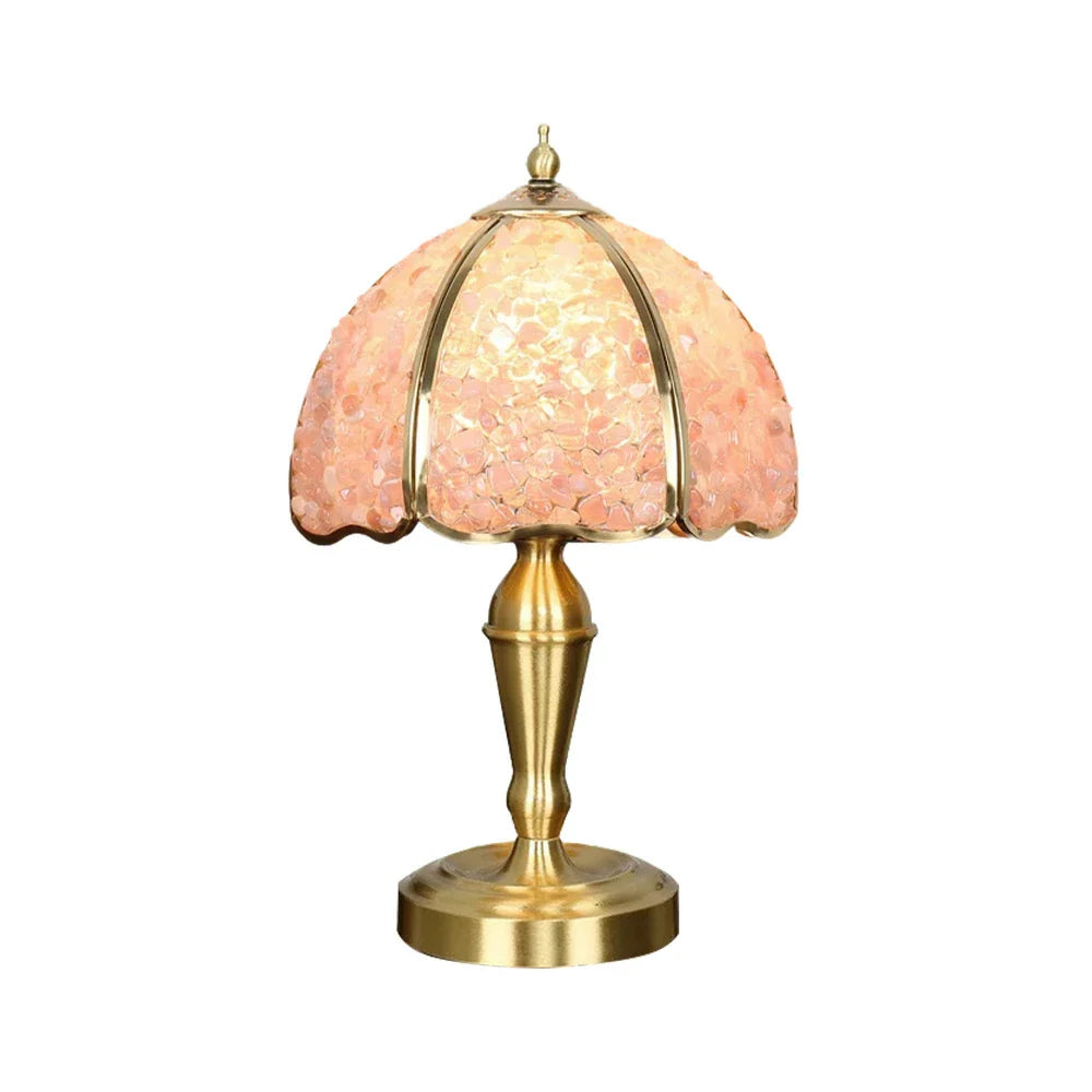 LIVARA Crystal Shade, - Lamp Flicker-Free E27 Crystal Soft, Socket, Pink Light Table LED High-Spec Natural Bulbs