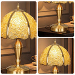 LIVARA Crystal Crystal Soft, - Socket, Shade, - Natural Table Yellow Bulbs, Flicker-Free E27 LED High-Spec Light Lamp