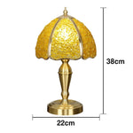 LIVARA Crystal Crystal Soft, - Socket, Shade, - Natural Table Yellow Bulbs, Flicker-Free E27 LED High-Spec Light Lamp