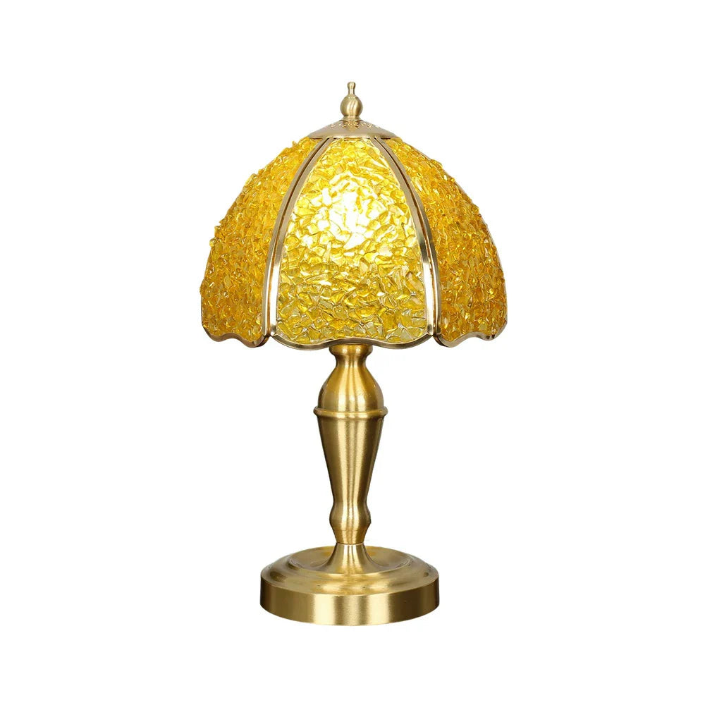 LIVARA Crystal Crystal Soft, - Socket, Shade, - Natural Table Yellow Bulbs, Flicker-Free E27 LED High-Spec Light Lamp