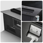 LIVARA CT700 Touch Timer Function LCD - Light Single-Color Flame, Screen, - Steel, Steel/304 70/180/250cm Fireplace Stainless Dual Control, Fog Design, Humidifier Black