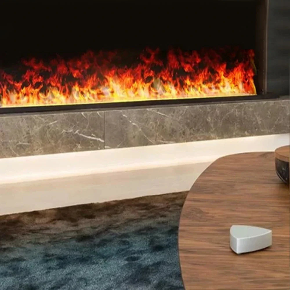 LIVARA CT700 Touch Timer Function LCD - Light Single-Color Flame, Screen, - Steel, Steel/304 70/180/250cm Fireplace Stainless Dual Control, Fog Design, Humidifier Black