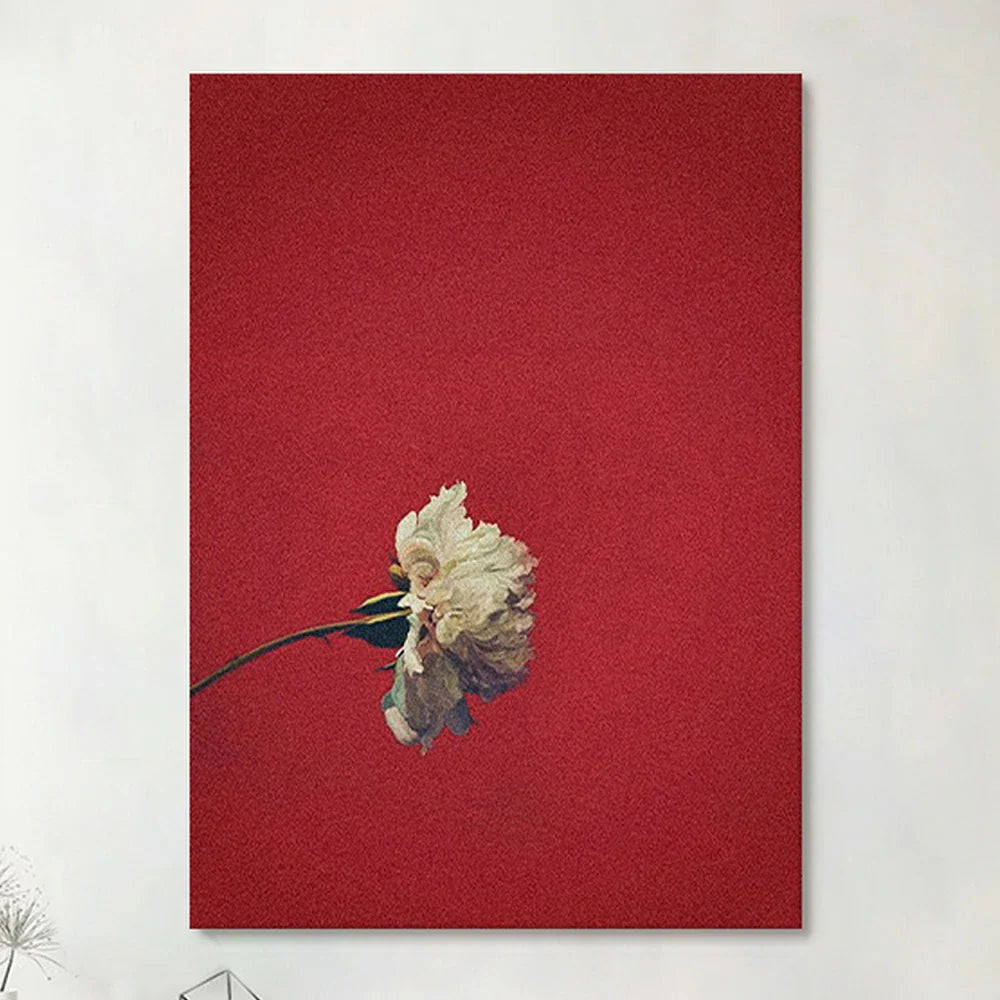 LUXORA Hand and 50/80/120cm Oil Relaxing Interior Modern Canvas for Painted Natural Art Featuring Luxury Gentle Painting Brushstrokes and Tones Elegant Atmosphere