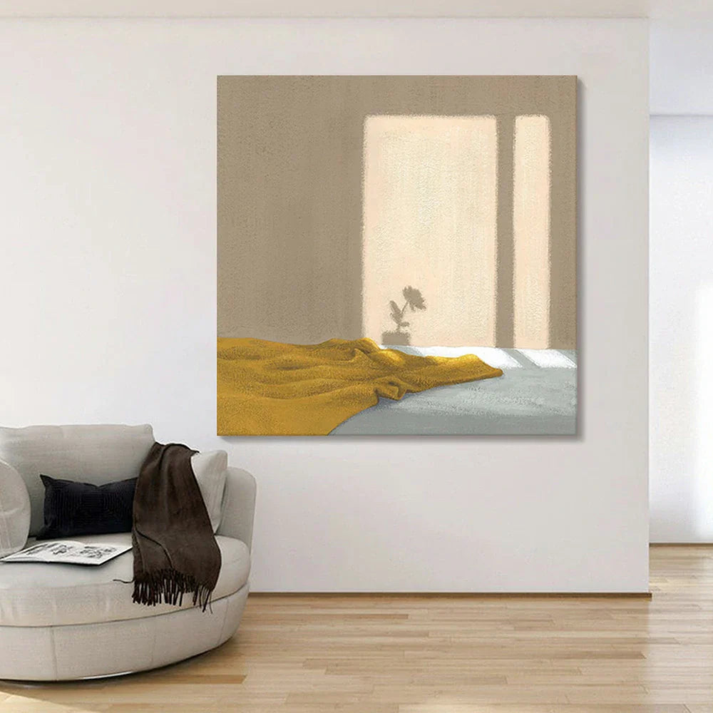 LUXORA Hand 50/80/120cm Painted Interior Ideal Oil Decorative Light-Luxury Home with and Canvas Contemporary Painting Hallways for Textures Smooth Bedrooms Design