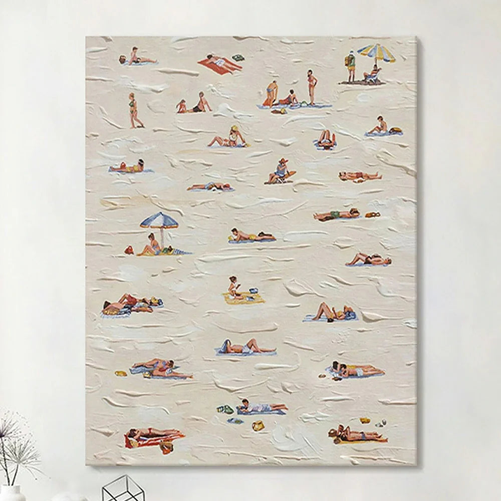 LUXORA Hand Contemporary Calm Oil Painted Designed for Abstract in Interior Themes Minimalist Brushstroke and 50/80/120cm Painting Modern Stylish Canvas Homes