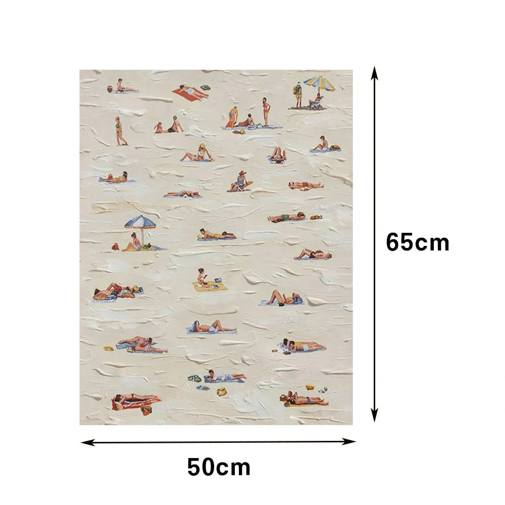 LUXORA Hand Contemporary Calm Oil Painted Designed for Abstract in Interior Themes Minimalist Brushstroke and 50/80/120cm Painting Modern Stylish Canvas Homes