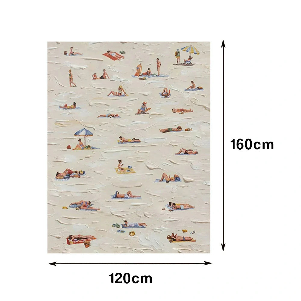 LUXORA Hand Contemporary Calm Oil Painted Designed for Abstract in Interior Themes Minimalist Brushstroke and 50/80/120cm Painting Modern Stylish Canvas Homes