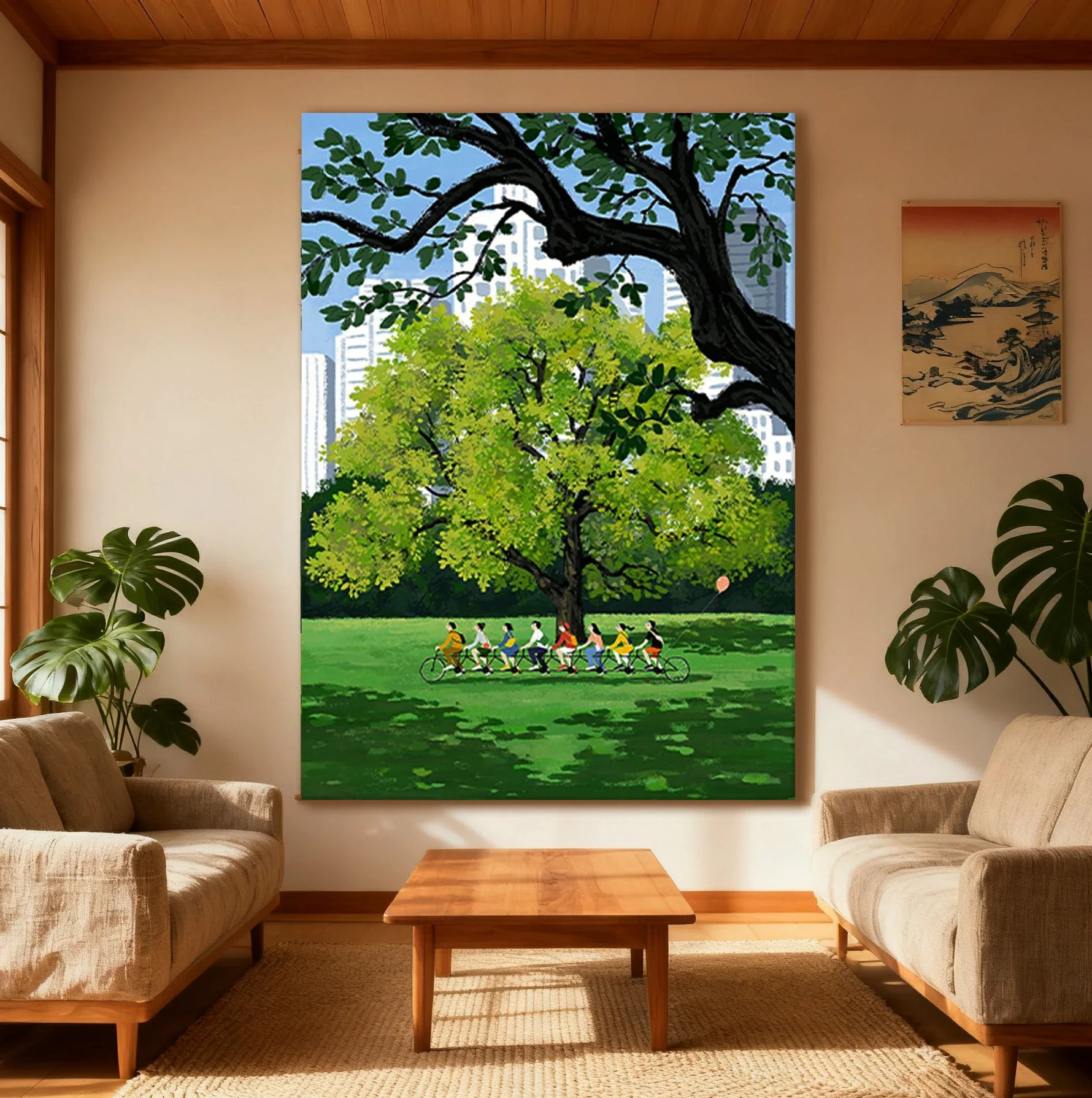 LUXORA Hand Bright Gentle Living Room Layers Art and Canvas Light-Luxury for Oil Painted with Clean Perfect Modern Color Soft-Style 50/80/120cm Painting Decoration