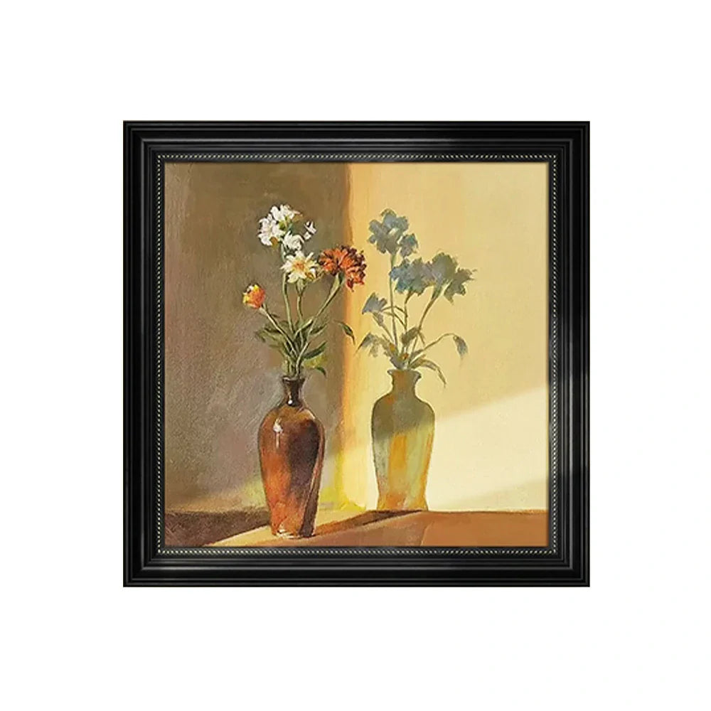 LUXORA Hand Modern Serenity to Painted 60/90/140cm Charm Design Bringing Painting Oil Abstract Neutral and Subtle Spaces