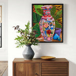 LUXORA Hand and 60/80/120cm Painting Premium Look Painted Abstract for Modern Relaxed Home Offering a Painting Oil Walls