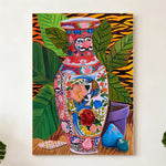 LUXORA Hand and 60/80/120cm Painting Premium Look Painted Abstract for Modern Relaxed Home Offering a Painting Oil Walls