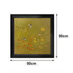 LUXORA Hand Adds Calm That Living Painted to Neutral and Canvas Hand-Painted Painting Oil 60/90/140cm Warmth Areas