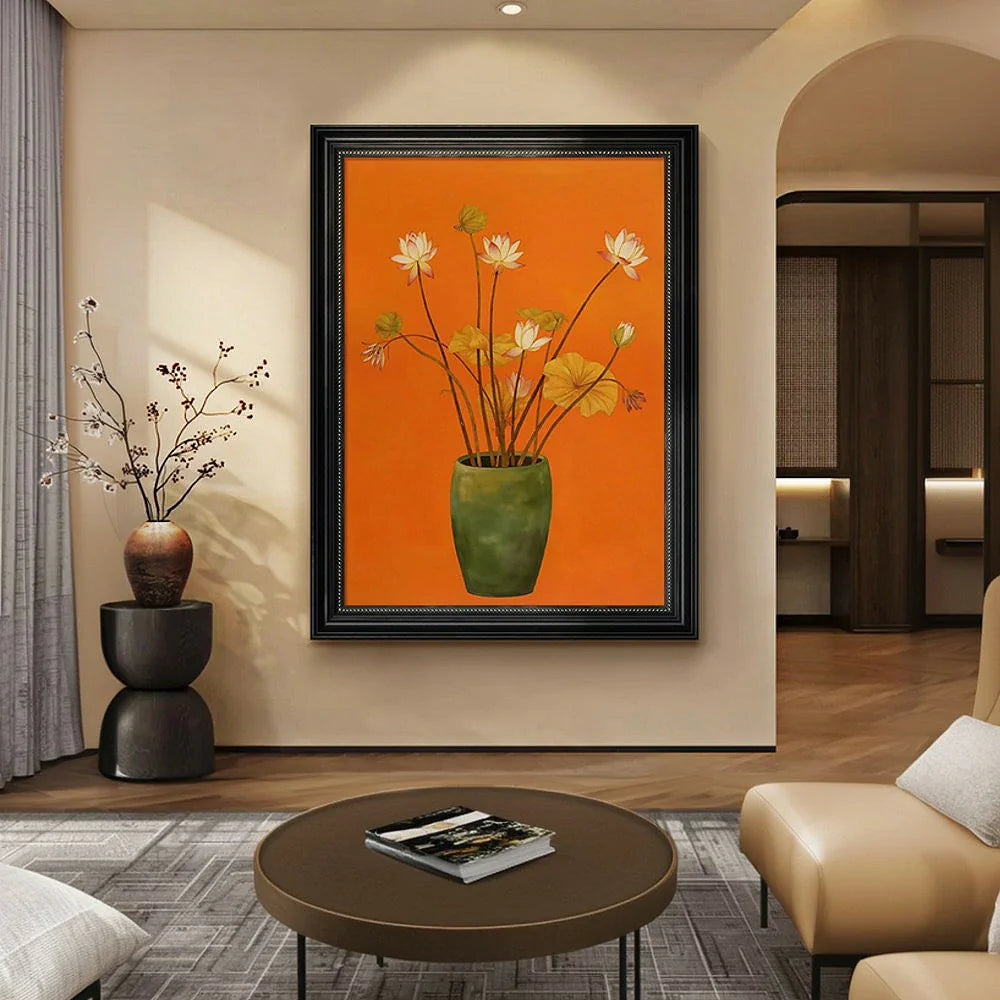 LUXORA Home Warm 50/80/120cm Painting Hand Painted Minimalist Balanced and for Modern Oil Creating Painting Atmosphere