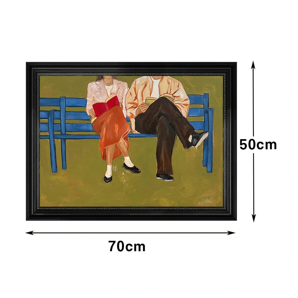 LUXORA Canvas Texture Oil for and Art Painting with Perfect 70/110/170cm Hand Painted Subtle Bedrooms Elegant Lounges