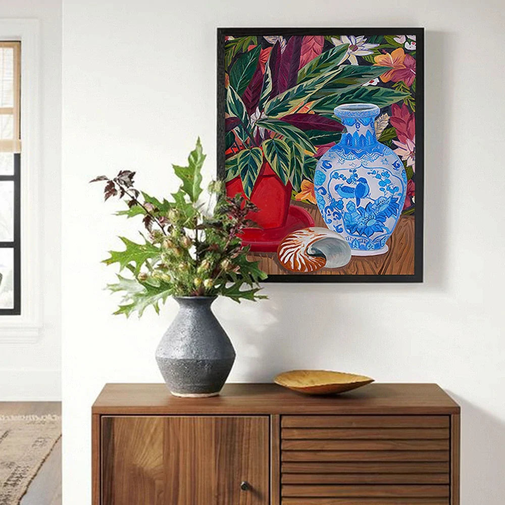 LUXORA Hand for Peaceful with Brush Art Refined Interior Oil Painting Smooth Patterns Wall 60/80/120cm Painted Spaces