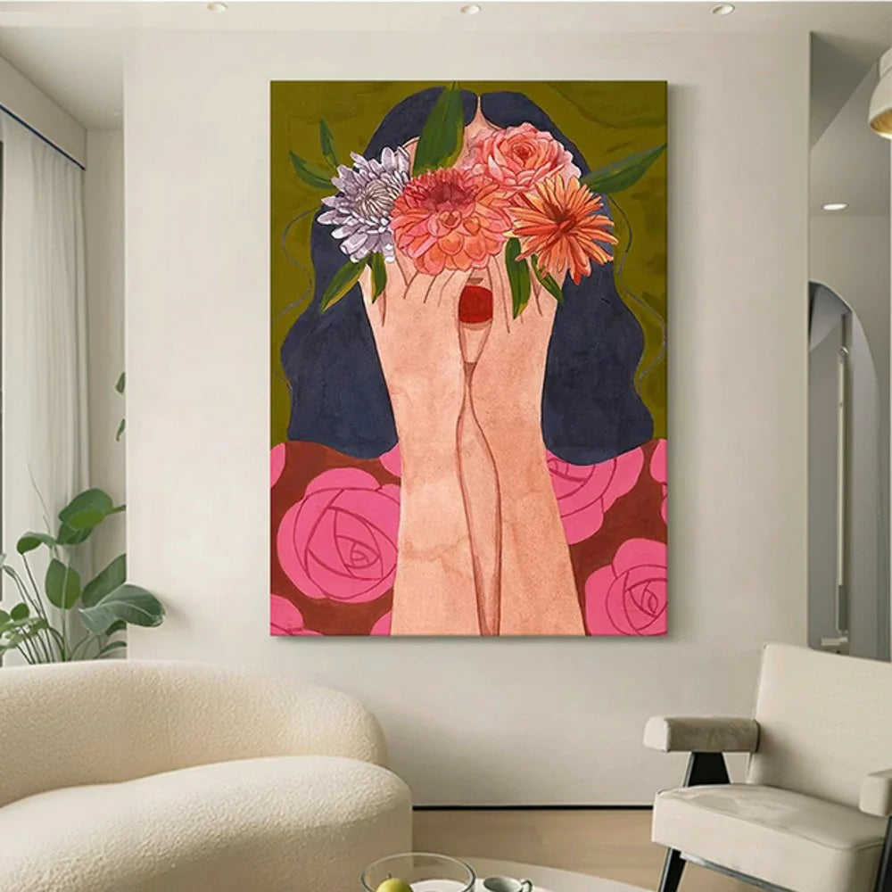 LUXORA Hand Oil to and Bringing 50/80/100cm Tranquility Neutral Painting Painted Home Abstract Design Warmth Decor