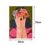 LUXORA Hand Oil to and Bringing 50/80/100cm Tranquility Neutral Painting Painted Home Abstract Design Warmth Decor