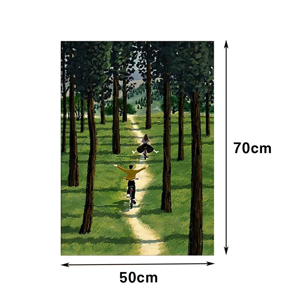 LUXORA Hand and Designed Painted Elegant to Soft Canvas 50/80/100cm Balance Painting Oil Reflect Artwork Style