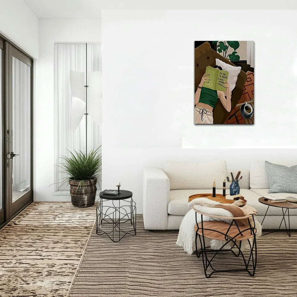 LUXORA Hand 50/80/100cm Painting Bedrooms and Painted Wall Art Minimalist Living Calm Oil Perfect for Environments
