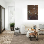 LUXORA Hand Linear 50/80/100cm Balanced Art with Movement Oil Brush Painted Minimalist Clean and Painting Detail