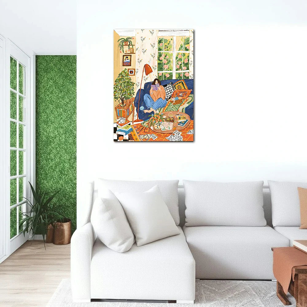 LUXORA Hand with Elegance Colour Refined Painted 50/80/100cm Subtle Modern Artwork and Painting Canvas Oil Tone