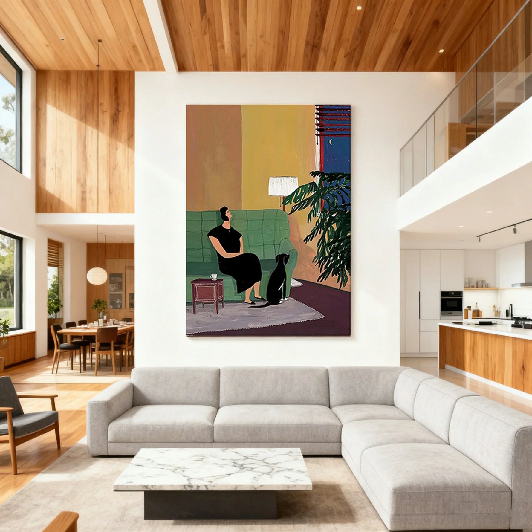LUXORA Hand Neutral and Balance Painting Harmony Painted Wall Oil 50/80/100cm Brings That Abstract Piece Indoors