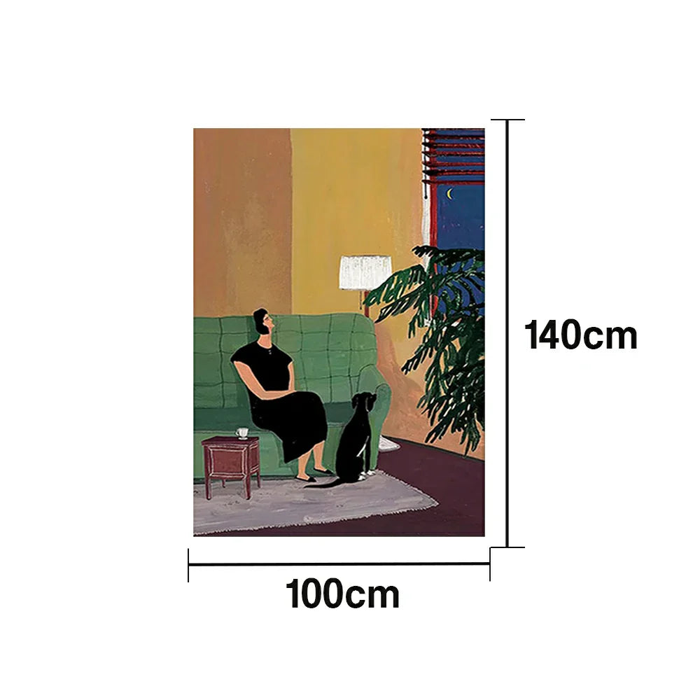 LUXORA Hand Neutral and Balance Painting Harmony Painted Wall Oil 50/80/100cm Brings That Abstract Piece Indoors