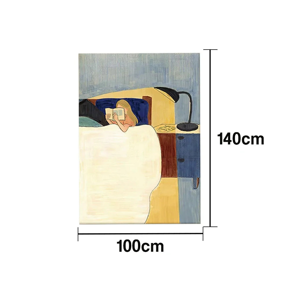 LUXORA Hand Design 50/80/100cm Lounge Warmth and Adds Balance Relaxed Hand-Painted and Premium Oil to Painting Living Painted That Dining Abstract Spaces