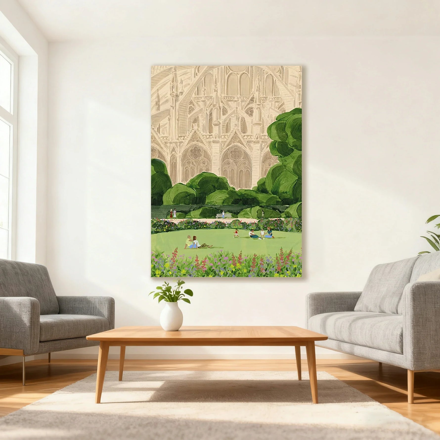 LUXORA Hand Living Painted Art Modern and Wall Perfect Neutral with Bedroom 50/80/100cm Elegant Oil Rooms Painting Smooth Texture for Environments