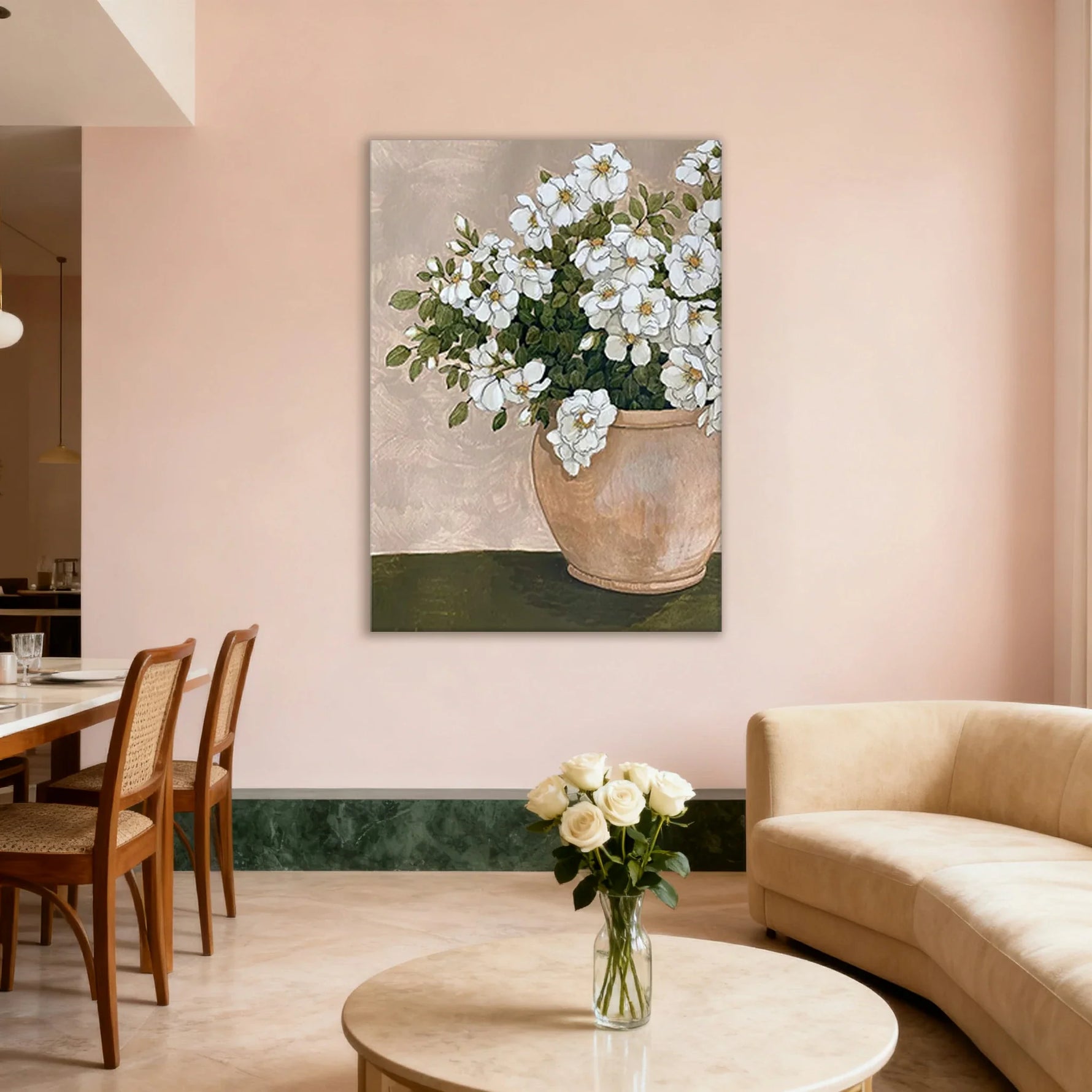 LUXORA Hand Painted Rooms Painting 50/80/100cm Bedrooms with for Smooth Colours and and Painting Canvas Abstract Hallway Texture Oil Modern Living Gentle Walls