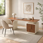 LUXORA Luxury Entryway Cabinet Walnut Finish Built-In USB Power Outlet Storage 140/160cm for Hallway Study Living Room