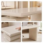 LUXORA French Cream Desk E1 Eco-Friendly Board 3-Drawer Storage 140/160cm for Bedroom Study Home Office
