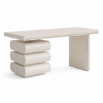 LUXORA French Cream Desk E1 Eco-Friendly Board 3-Drawer Storage 140/160cm for Bedroom Study Home Office