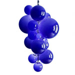 LUXORA Bubble Cluster Pendant Light Sculptural Hanging Lamp for Living Room Dining Room & Stairwell - Cobalt Blue