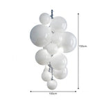 LUXORA Bubble Cluster Pendant Light Sculptural Hanging Lamp for Living Room Dining Room & Stairwell - White