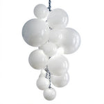 LUXORA Bubble Cluster Pendant Light Sculptural Hanging Lamp for Living Room Dining Room & Stairwell - White