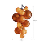 LUXORA Bubble Cluster Pendant Light Sculptural Hanging Lamp for Living Room Dining Room & Stairwell - Orange