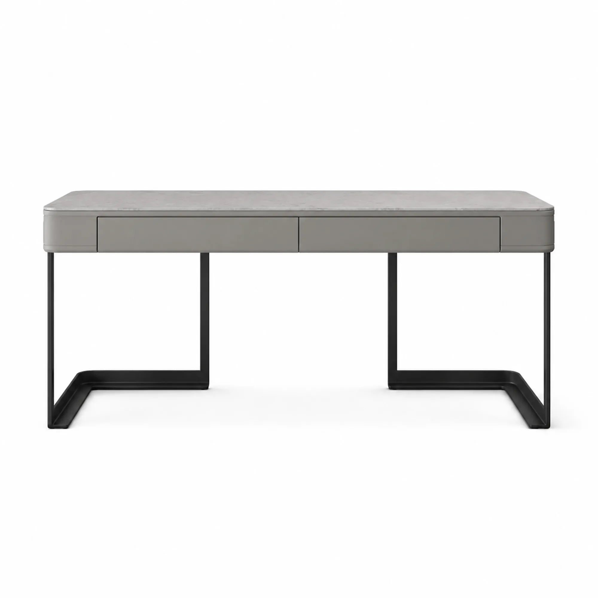 LUXORA Modern Home Office Desk Sintered Stone Surface Silent Drawers 140/160cm for Study Bedroom Workspace