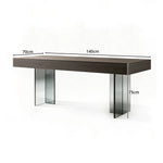 LUXORA Modern Italian Sintered Stone Desk 6mm Top Smart Power Outlet 140/160cm for Study Home Office