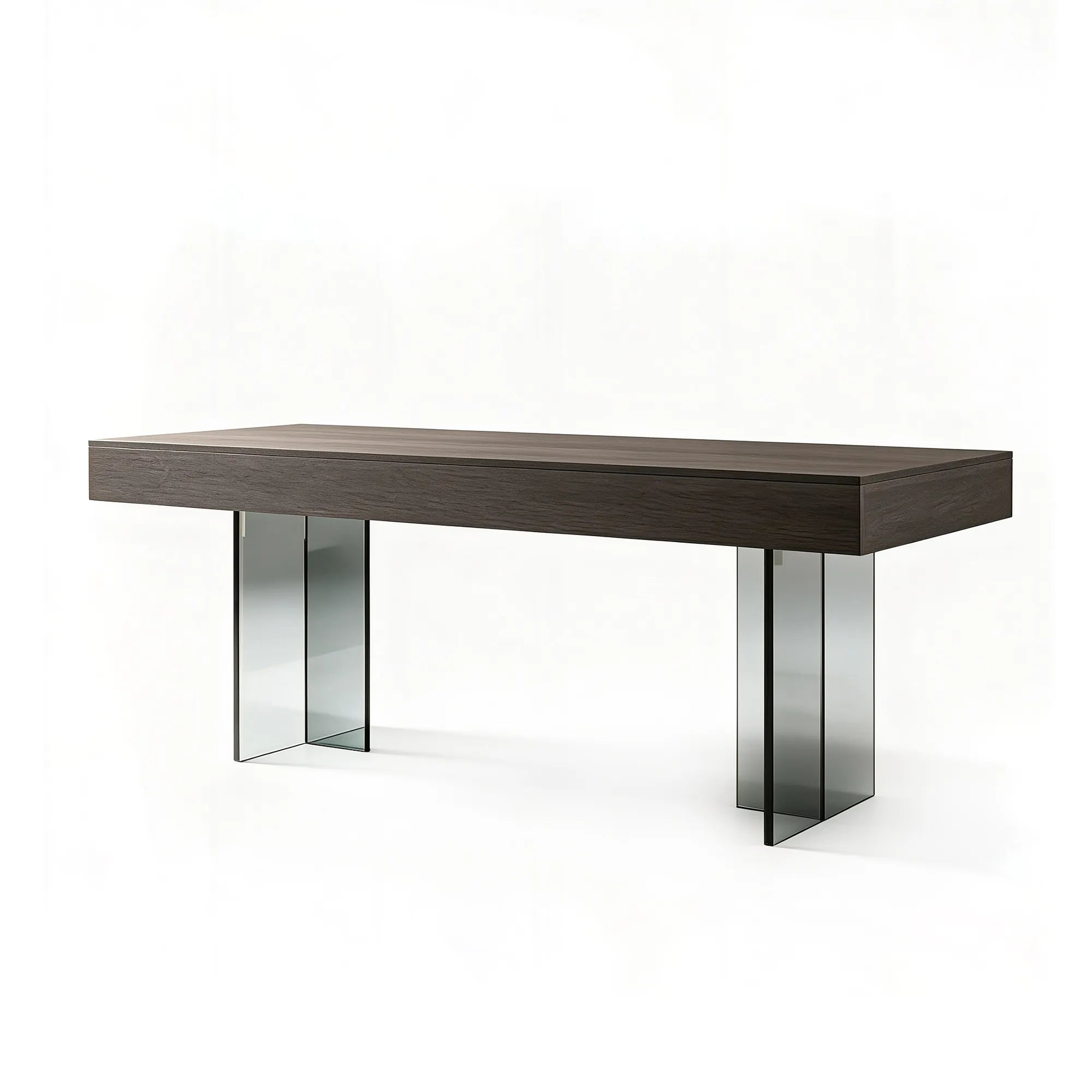 LUXORA Modern Italian Sintered Stone Desk 6mm Top Smart Power Outlet 140/160cm for Study Home Office