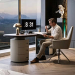LUXORA Modern Walnut Desk E0 Multi-Layer Wood Large Storage 140/160cm for Study Home Office