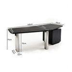 LUXORA Modern Desk & Bookshelf System ENF Board Smart Power Storage 140/160cm for Study Home Office