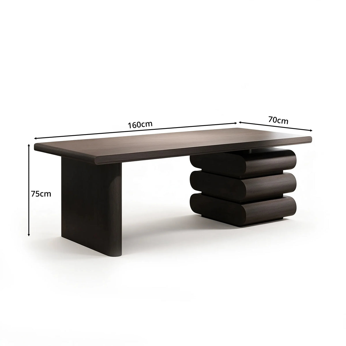 LUXORA Home Office Desk Smart Power Large Storage Steel Frame 140/160cm for Study Bedroom Workspace