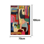 LUXORA Hand Soft 70/100/140cm Balanced Painting and Home Geometry Painted Abstract Gentle Refined Artwork Oil Brushstrokes for Combining Styling