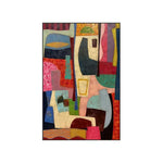 LUXORA Hand Soft 70/100/140cm Balanced Painting and Home Geometry Painted Abstract Gentle Refined Artwork Oil Brushstrokes for Combining Styling